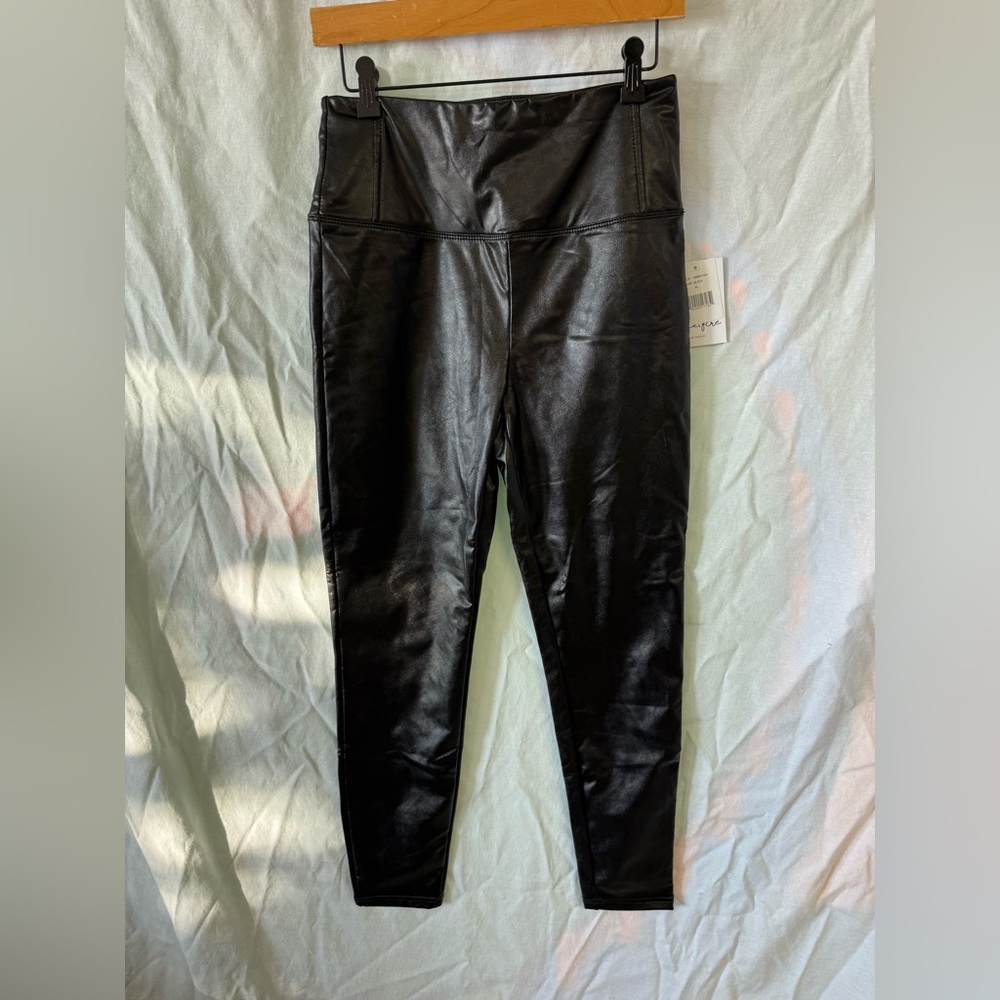 NWT Nordstrom Black Faux Leather Pants
